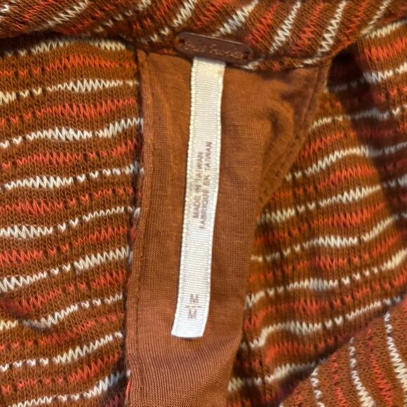 Free People Size M Frankie Dress Knit Brown Orange OB1395627 - Picture 6 of 8